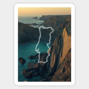 Portugal Country Map | Luminous Landscapes Sticker